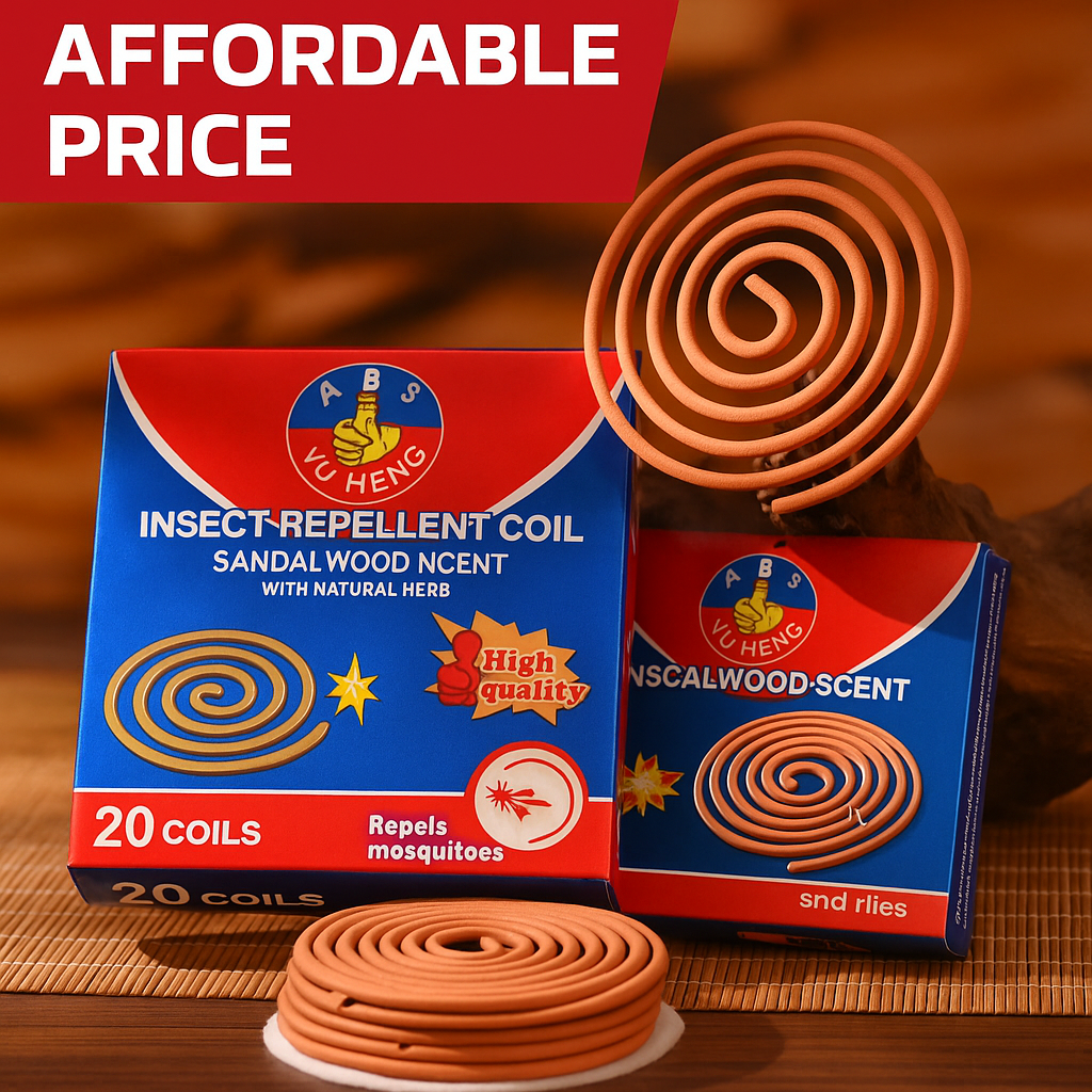 NEW! Insect Repellent Coil ( Sandal wood 20 coil per box)