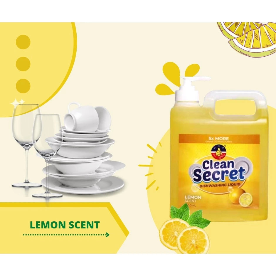 Clean Secret Dishwashing Soap (Lemon 1000ml)